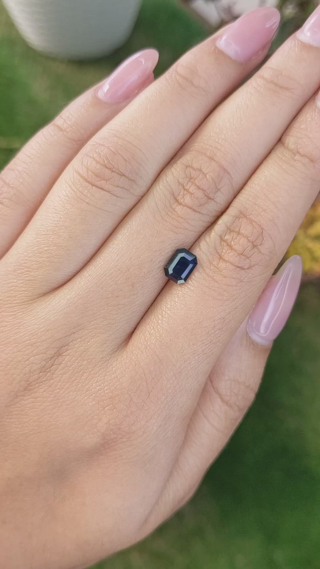1.28 Ct. Blue Sapphire from Madagascar Size Video
