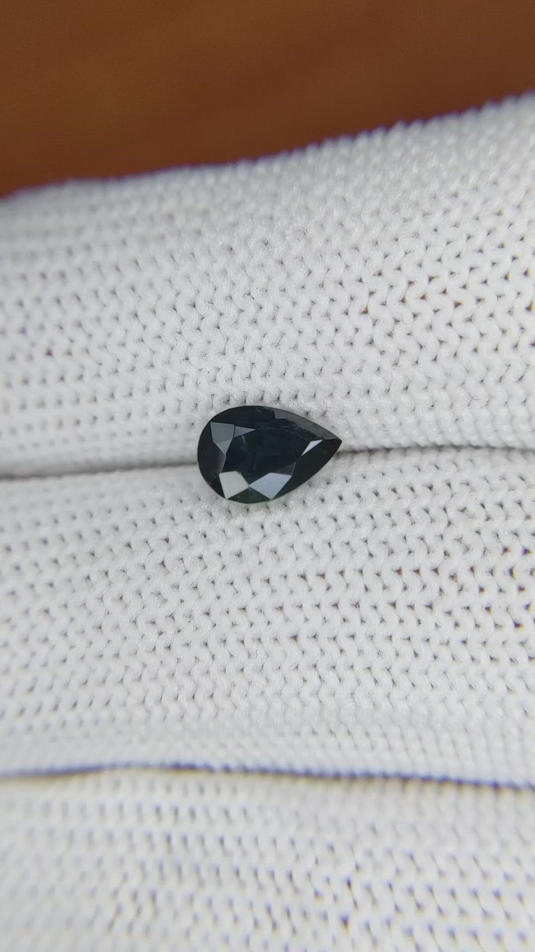 1.31 Ct. Bluish Green Sapphire from Madagascar Size Video