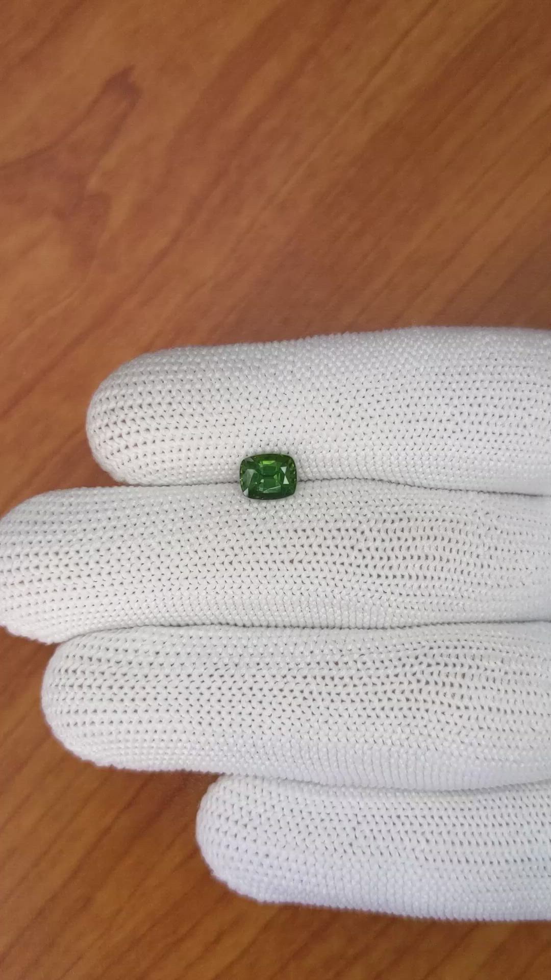 1.24 Ct. Green Sapphire from Madagascar Size Video