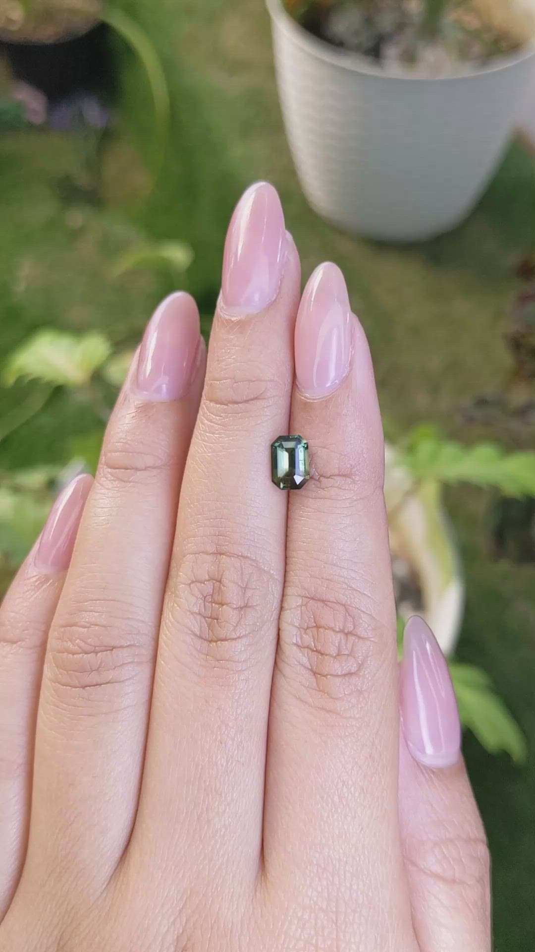1.23 Ct. Bi Color / Parti Sapphire from Madagascar Size Video