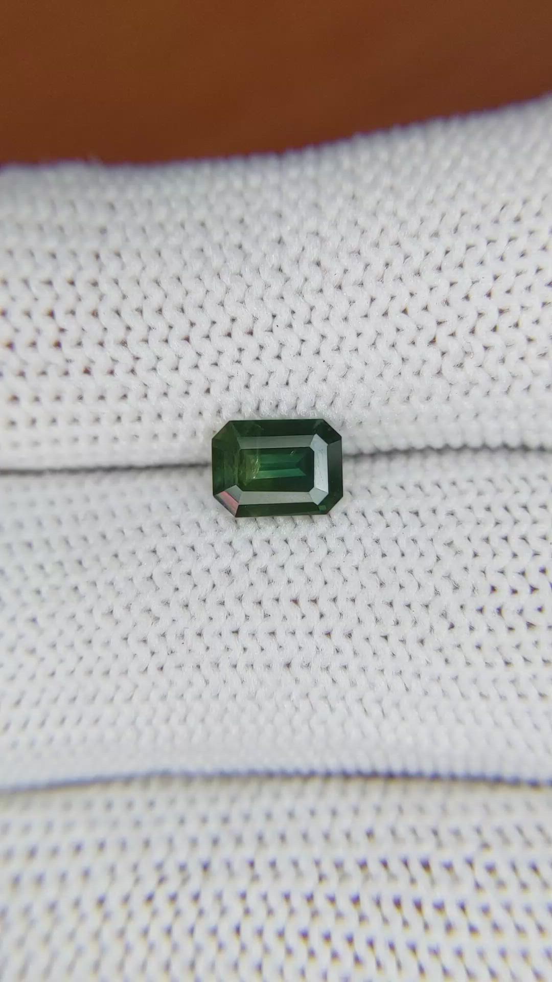 1.00 Ct. Green Sapphire from Madagascar Size Video