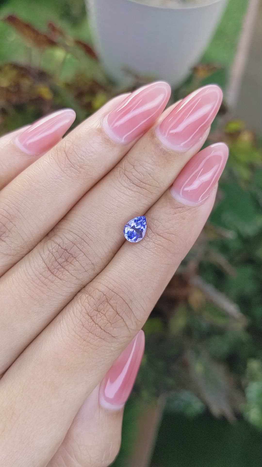 1.06 Ct. Blue Sapphire from Ceylon (Sri Lanka) Size Video