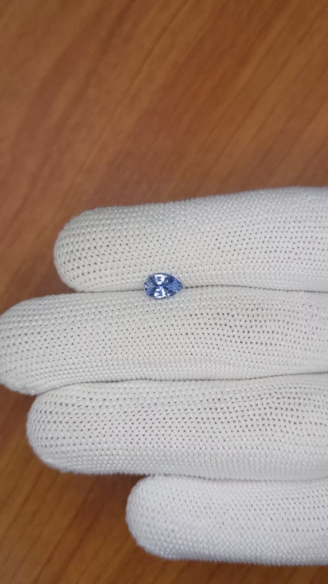 0.79 Ct. Blue Sapphire from Ceylon (Sri Lanka) Size Video