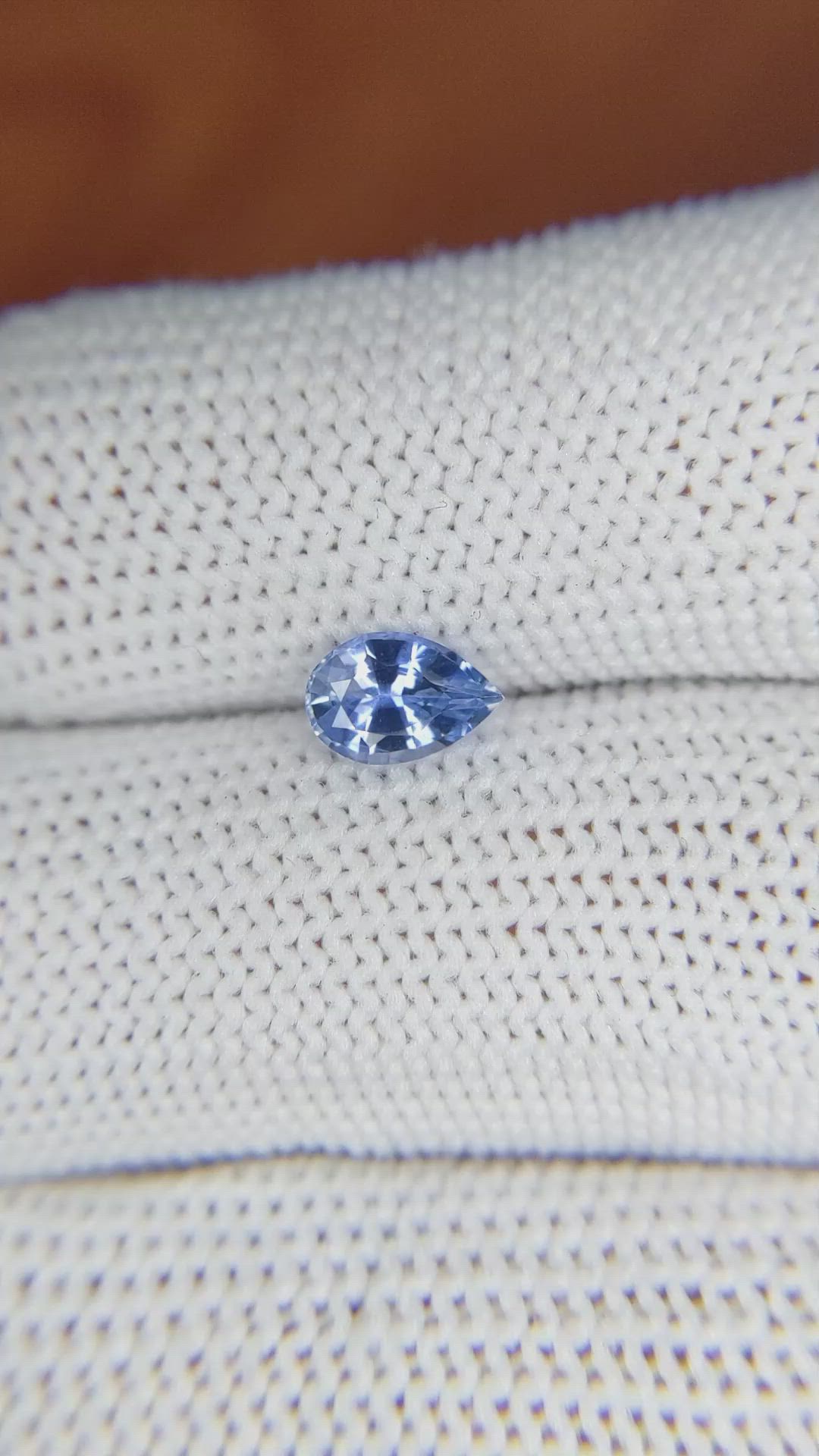 0.79 Ct. Blue Sapphire from Ceylon (Sri Lanka) Size Video