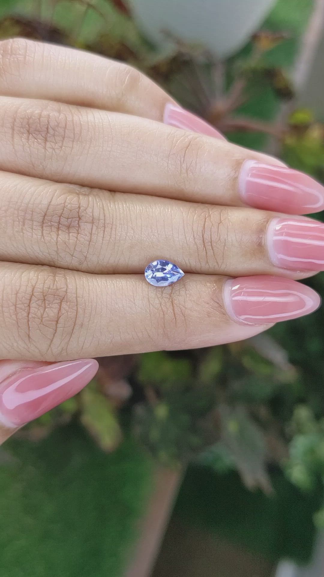 0.79 Ct. Blue Sapphire from Ceylon (Sri Lanka) Size Video