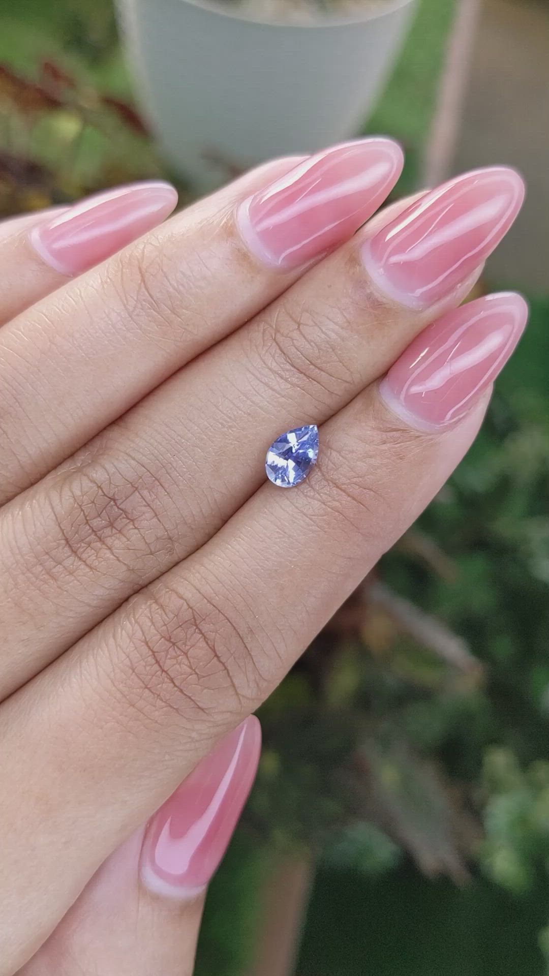 0.79 Ct. Blue Sapphire from Ceylon (Sri Lanka) Size Video