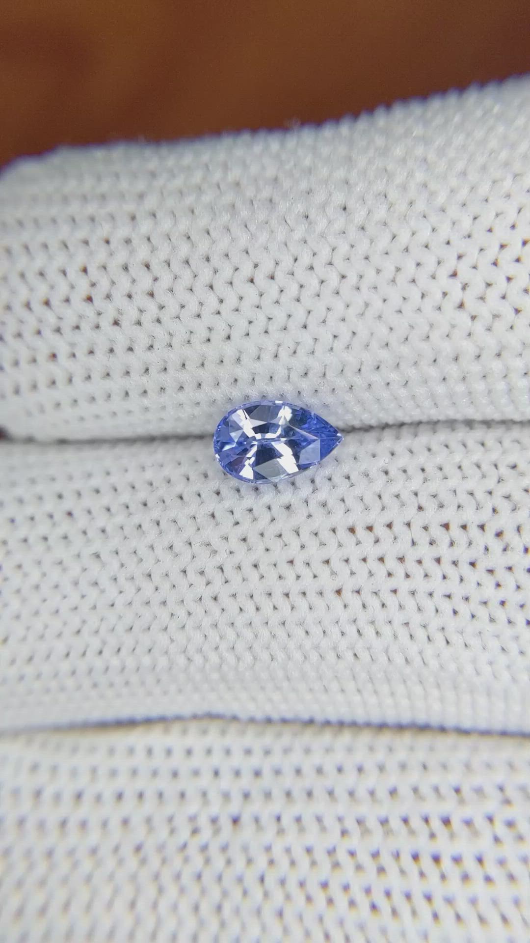 0.78 Ct. Blue Sapphire from Ceylon (Sri Lanka) Size Video