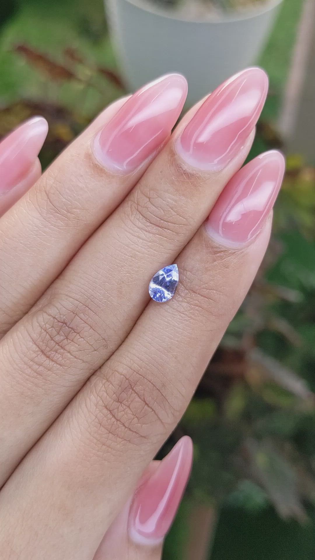 0.78 Ct. Blue Sapphire from Ceylon (Sri Lanka) Size Video