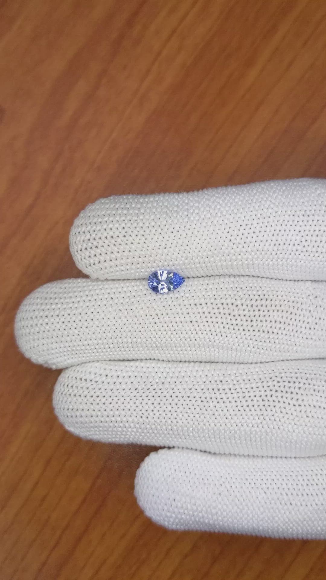 0.78 Ct. Blue Sapphire from Ceylon (Sri Lanka) Size Video