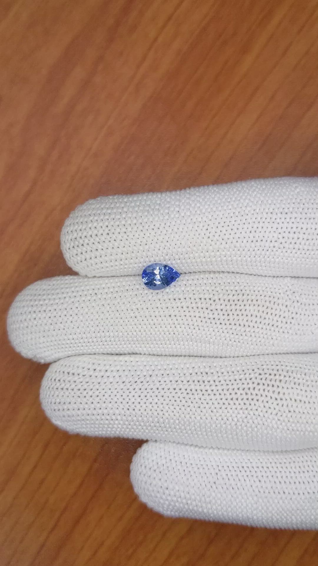 1.24 Ct. Blue Sapphire from Ceylon (Sri Lanka) Size Video