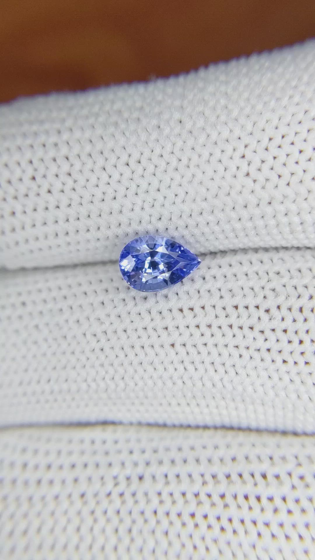 1.24 Ct. Blue Sapphire from Ceylon (Sri Lanka) Size Video