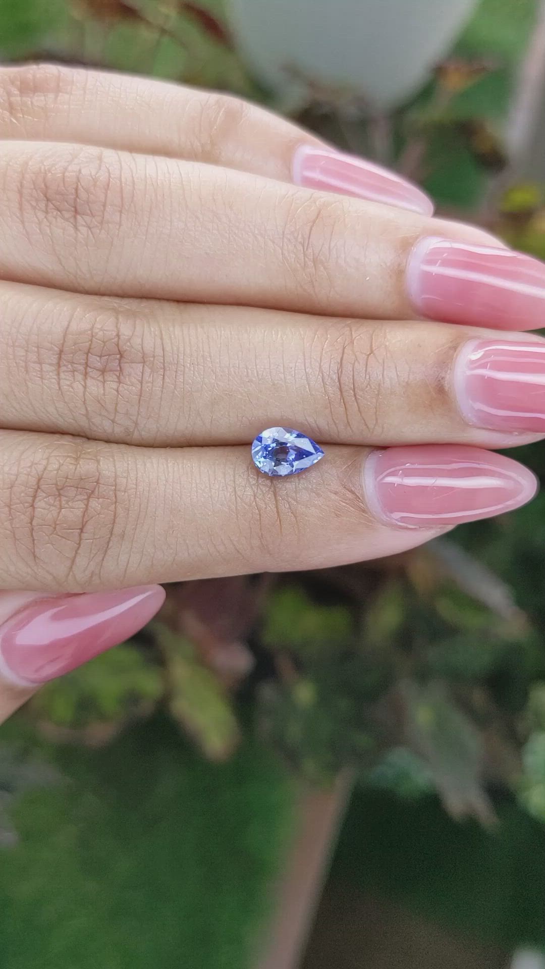 1.24 Ct. Blue Sapphire from Ceylon (Sri Lanka) Size Video