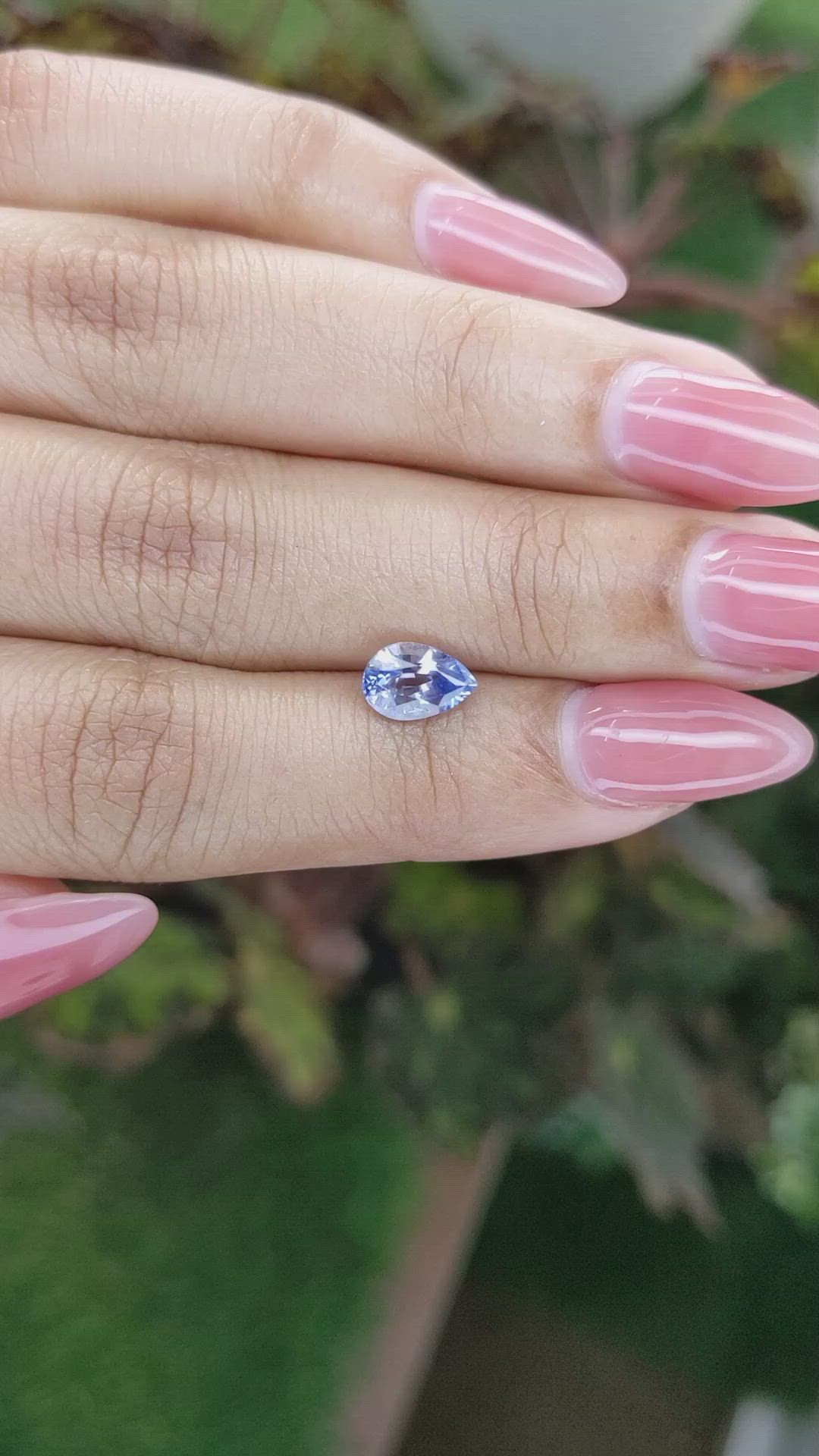 1.38 Ct. Blue Sapphire from Ceylon (Sri Lanka) Size Video
