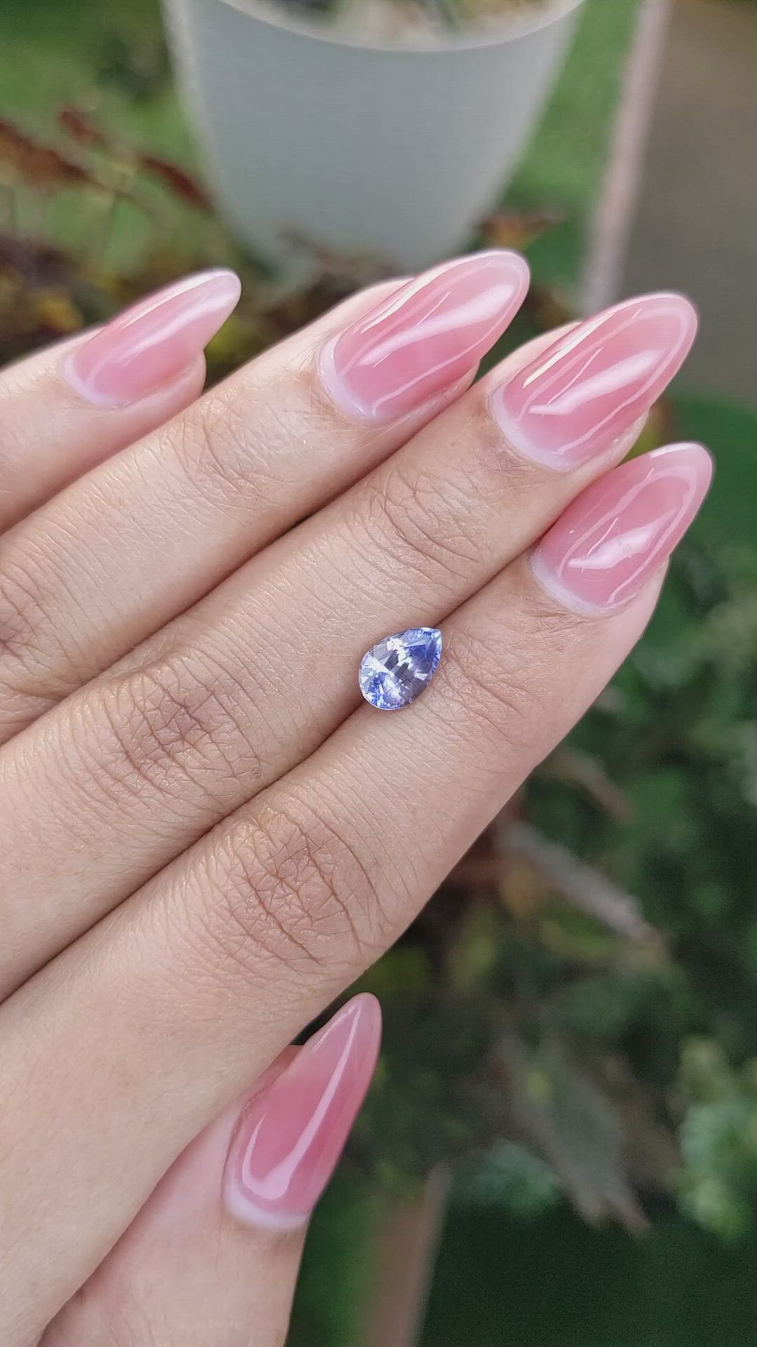 1.38 Ct. Blue Sapphire from Ceylon (Sri Lanka) Size Video