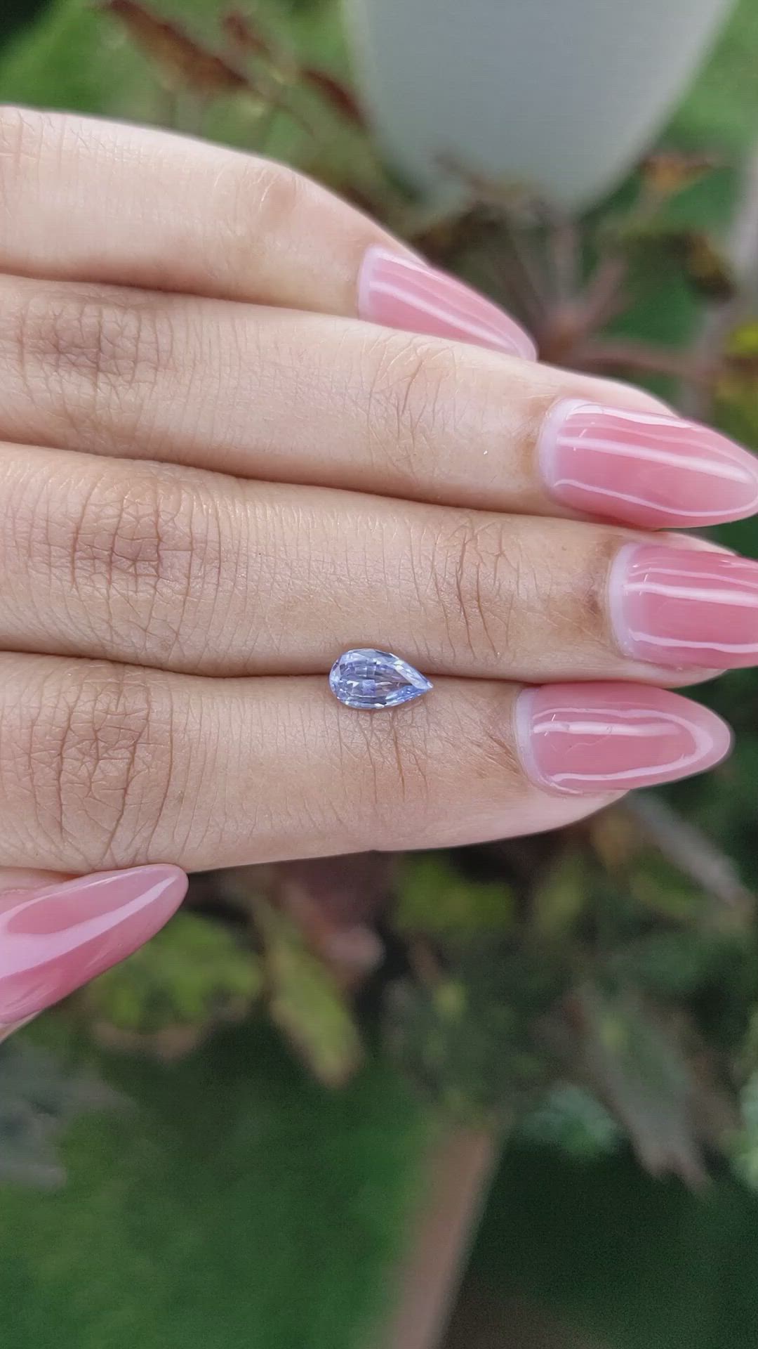 0.84 Ct. Blue Sapphire from Ceylon (Sri Lanka) Size Video