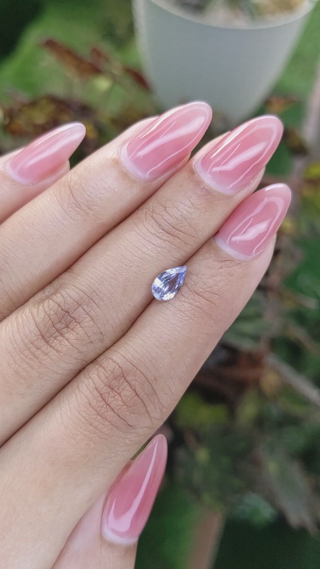 0.84 Ct. Blue Sapphire from Ceylon (Sri Lanka) Size Video