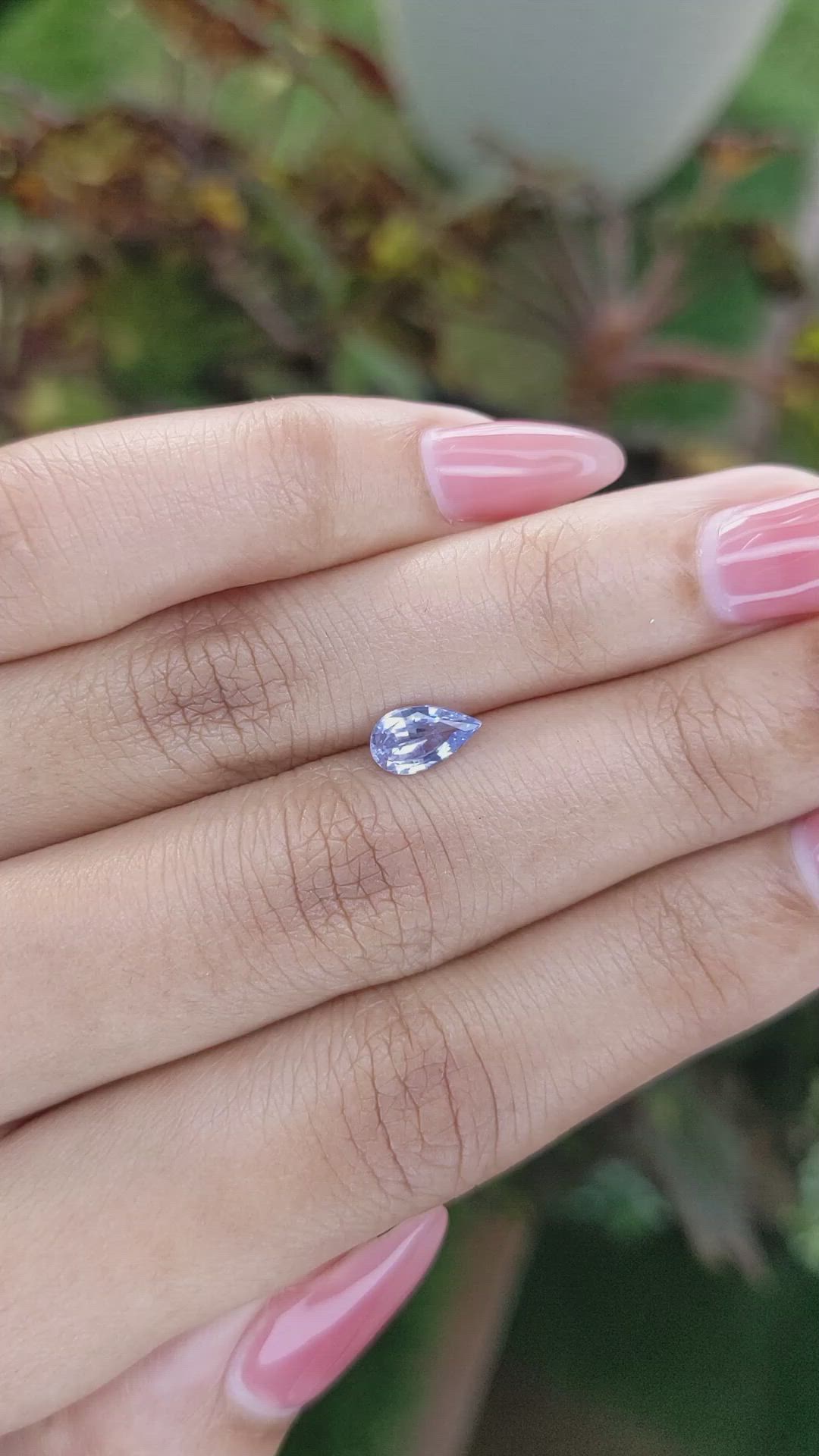 0.84 Ct. Blue Sapphire from Ceylon (Sri Lanka) Size Video