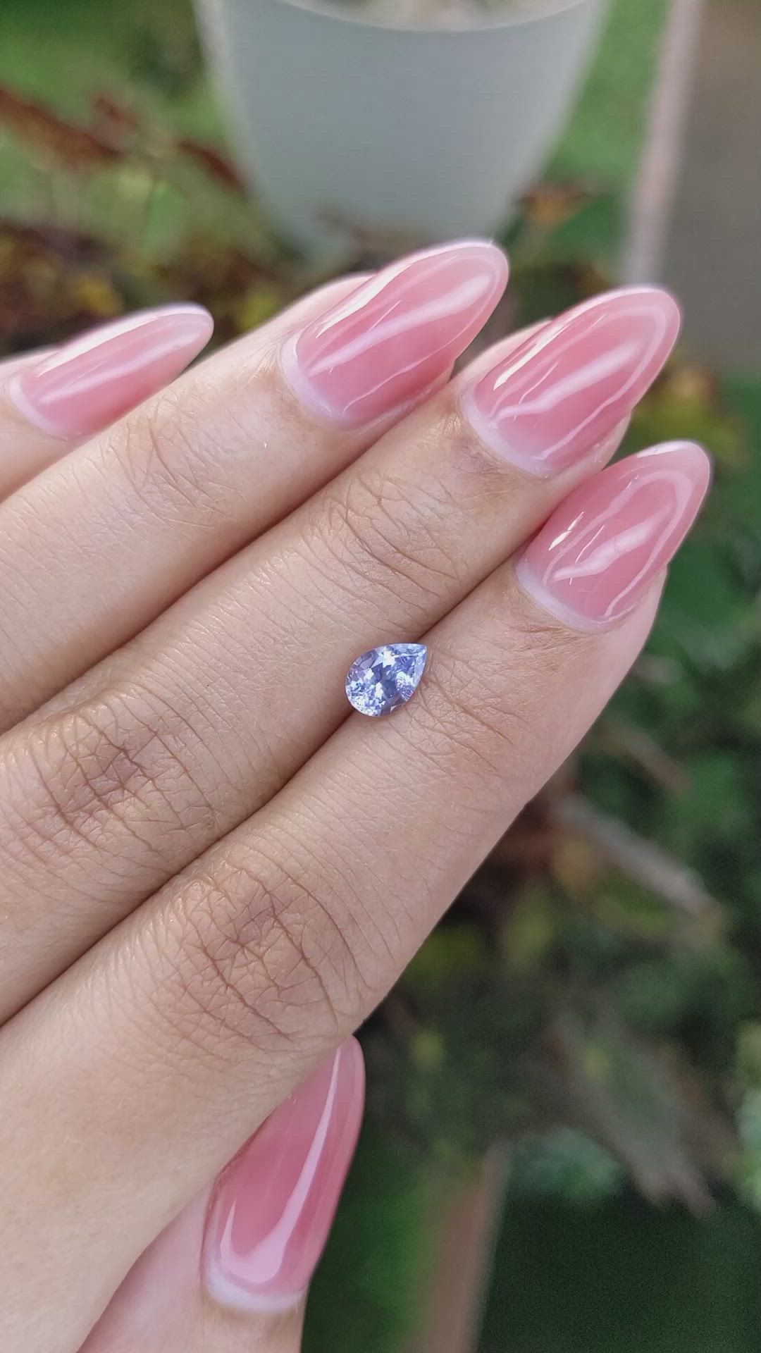 0.79 Ct. Blue Sapphire from Ceylon (Sri Lanka) Size Video