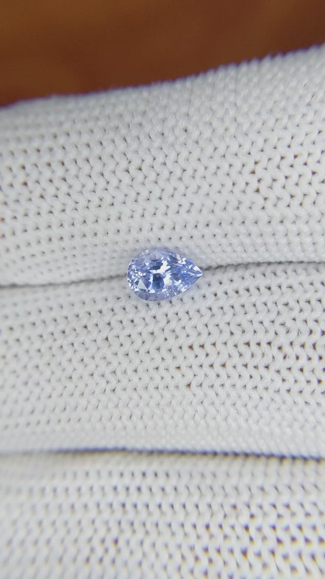 0.79 Ct. Blue Sapphire from Ceylon (Sri Lanka) Size Video
