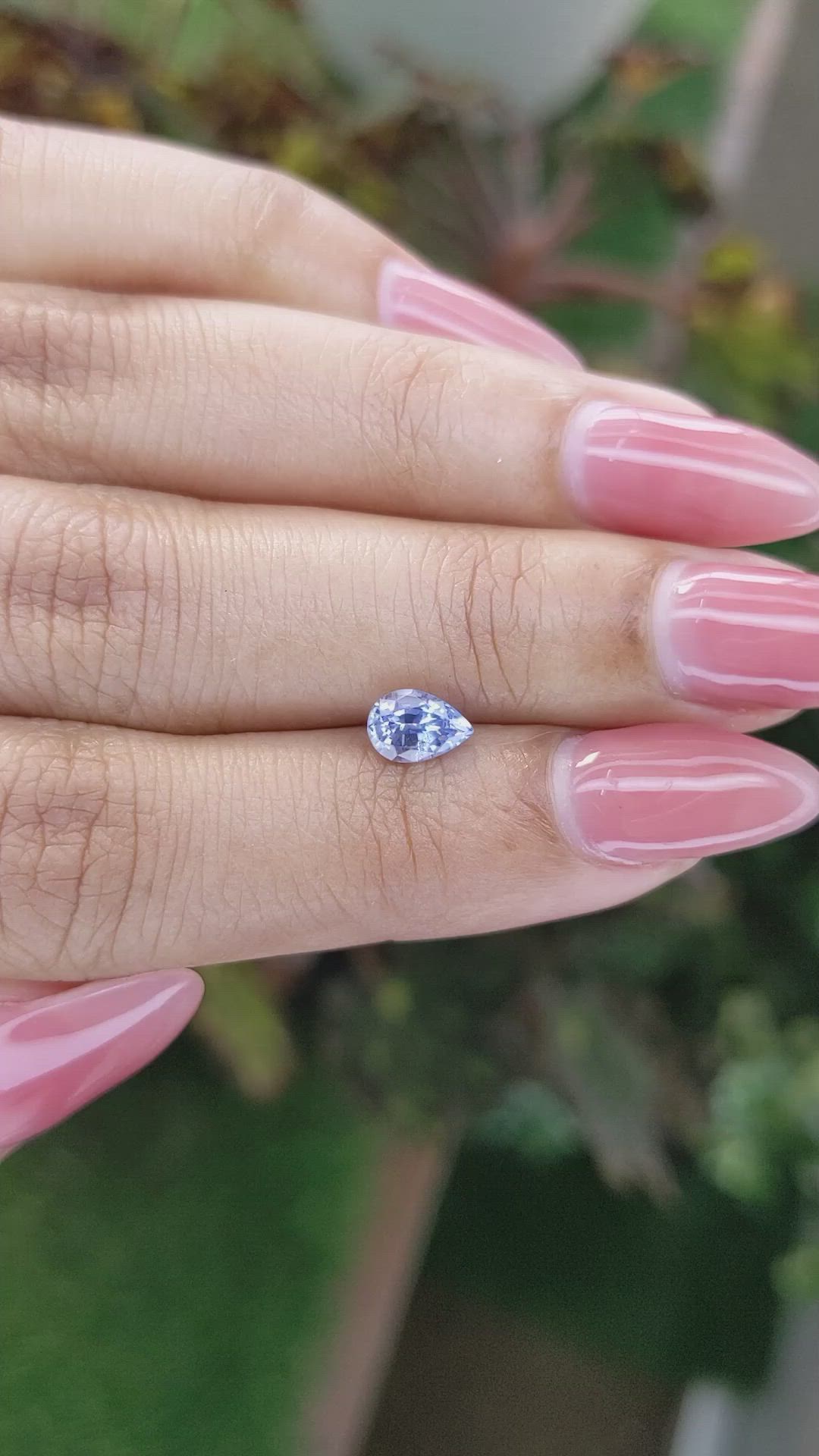 0.79 Ct. Blue Sapphire from Ceylon (Sri Lanka) Size Video