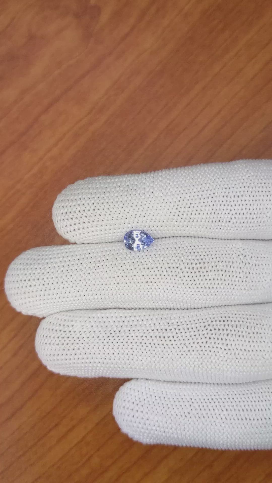 1.14 Ct. Blue Sapphire from Ceylon (Sri Lanka) Size Video