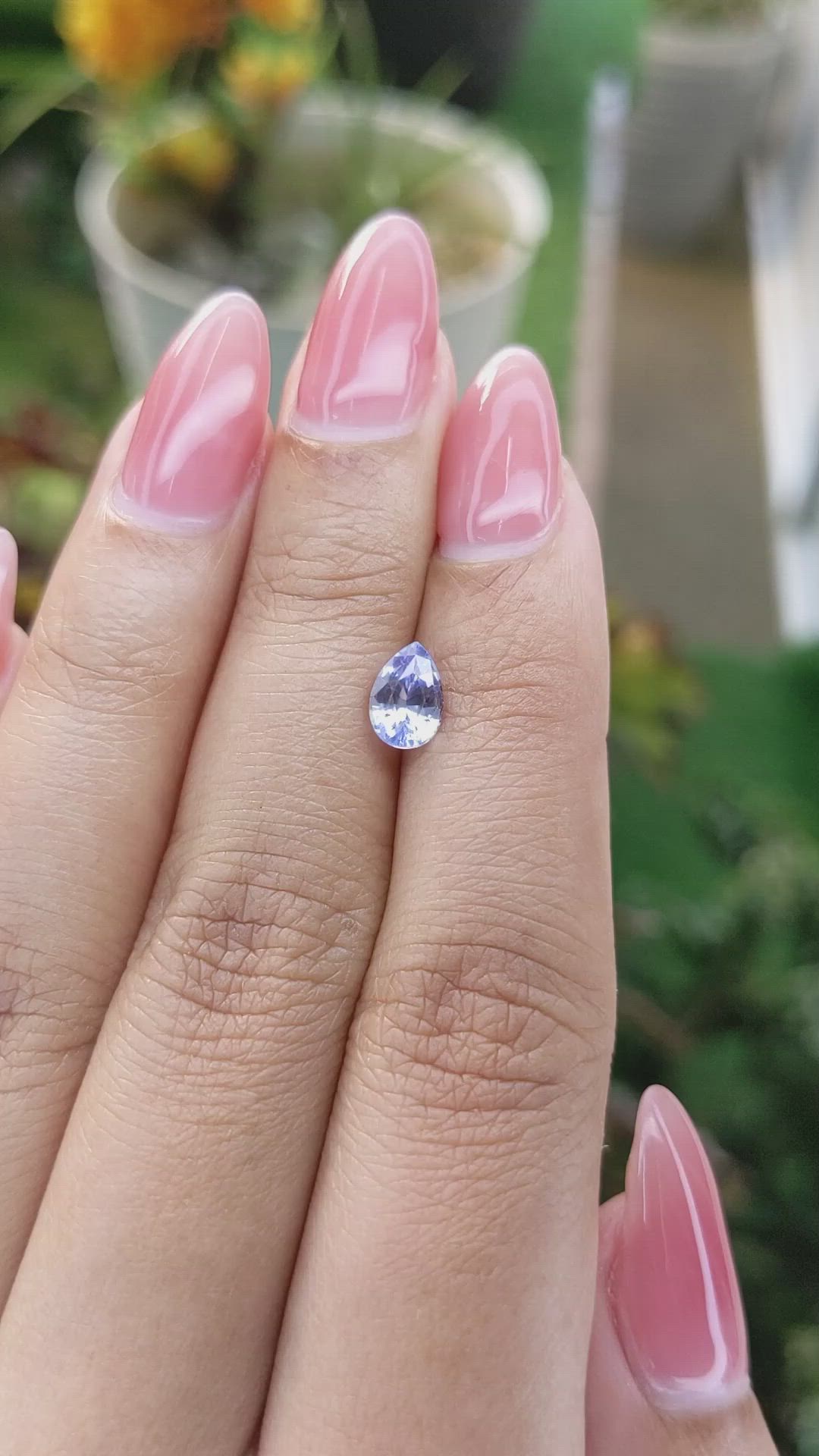 1.14 Ct. Blue Sapphire from Ceylon (Sri Lanka) Size Video