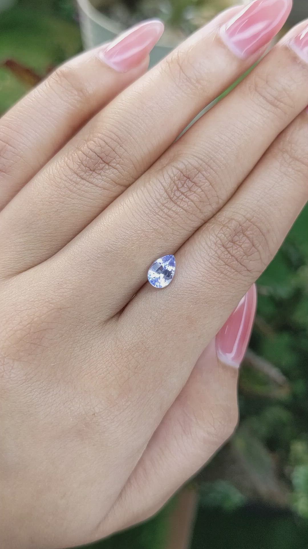 1.14 Ct. Blue Sapphire from Ceylon (Sri Lanka) Size Video