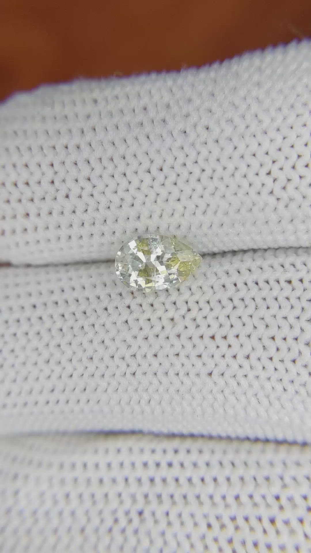 1.07 Ct. Yellow Sapphire from Ceylon (Sri Lanka) Size Video