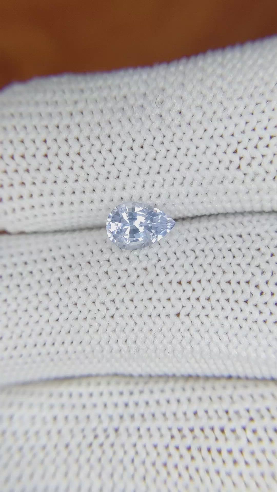 0.92 Ct. Blue Sapphire from Ceylon (Sri Lanka) Size Video