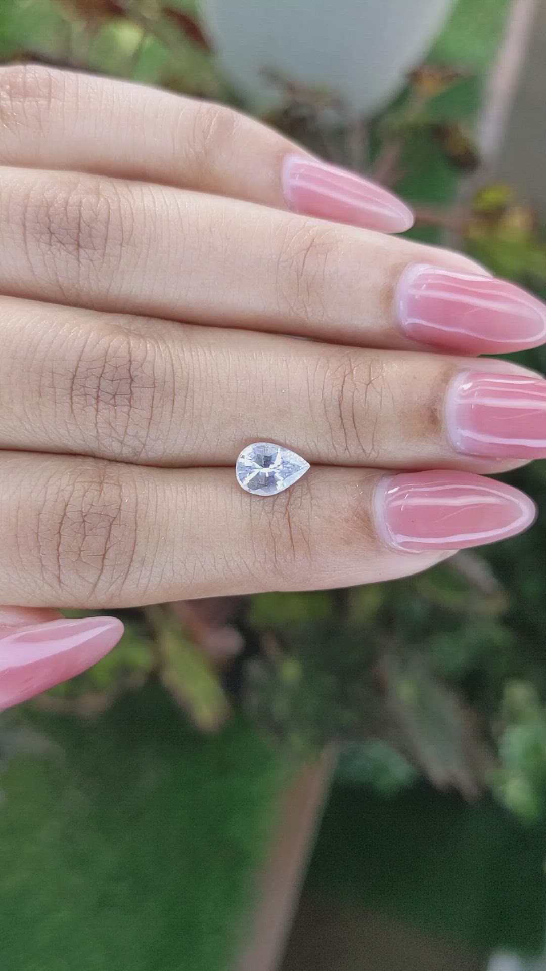 1.24 Ct. Blue Sapphire from Ceylon (Sri Lanka) Size Video