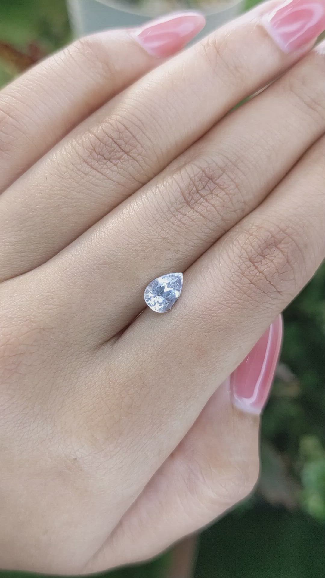 1.17 Ct. Blue Sapphire from Ceylon (Sri Lanka) Size Video