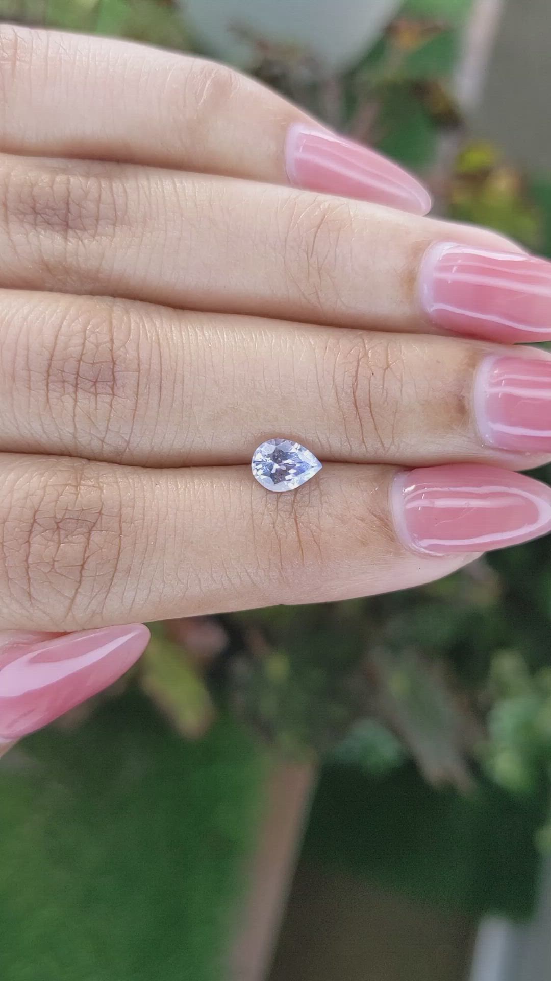 0.77 Ct. Blue Sapphire from Ceylon (Sri Lanka) Size Video