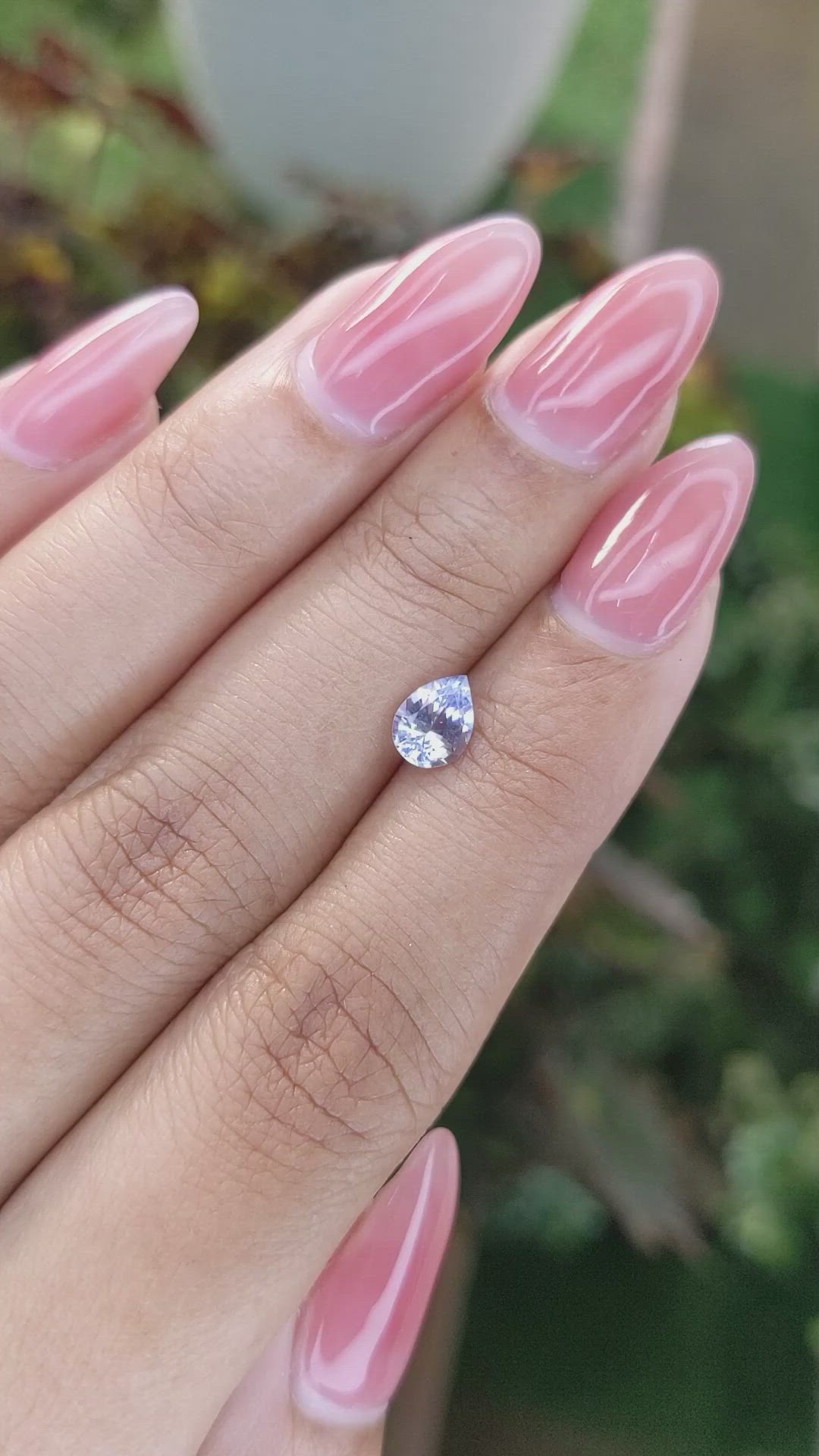 0.77 Ct. Blue Sapphire from Ceylon (Sri Lanka) Size Video