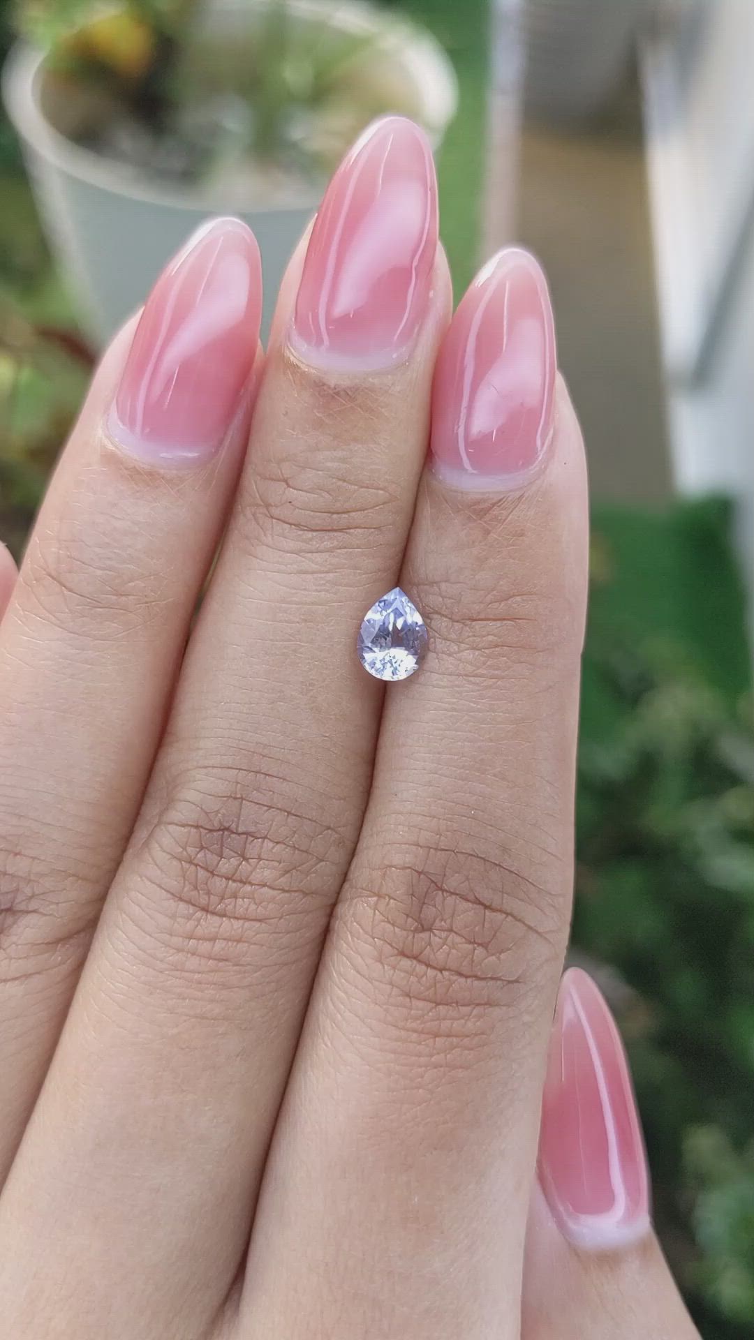 0.77 Ct. Blue Sapphire from Ceylon (Sri Lanka) Size Video