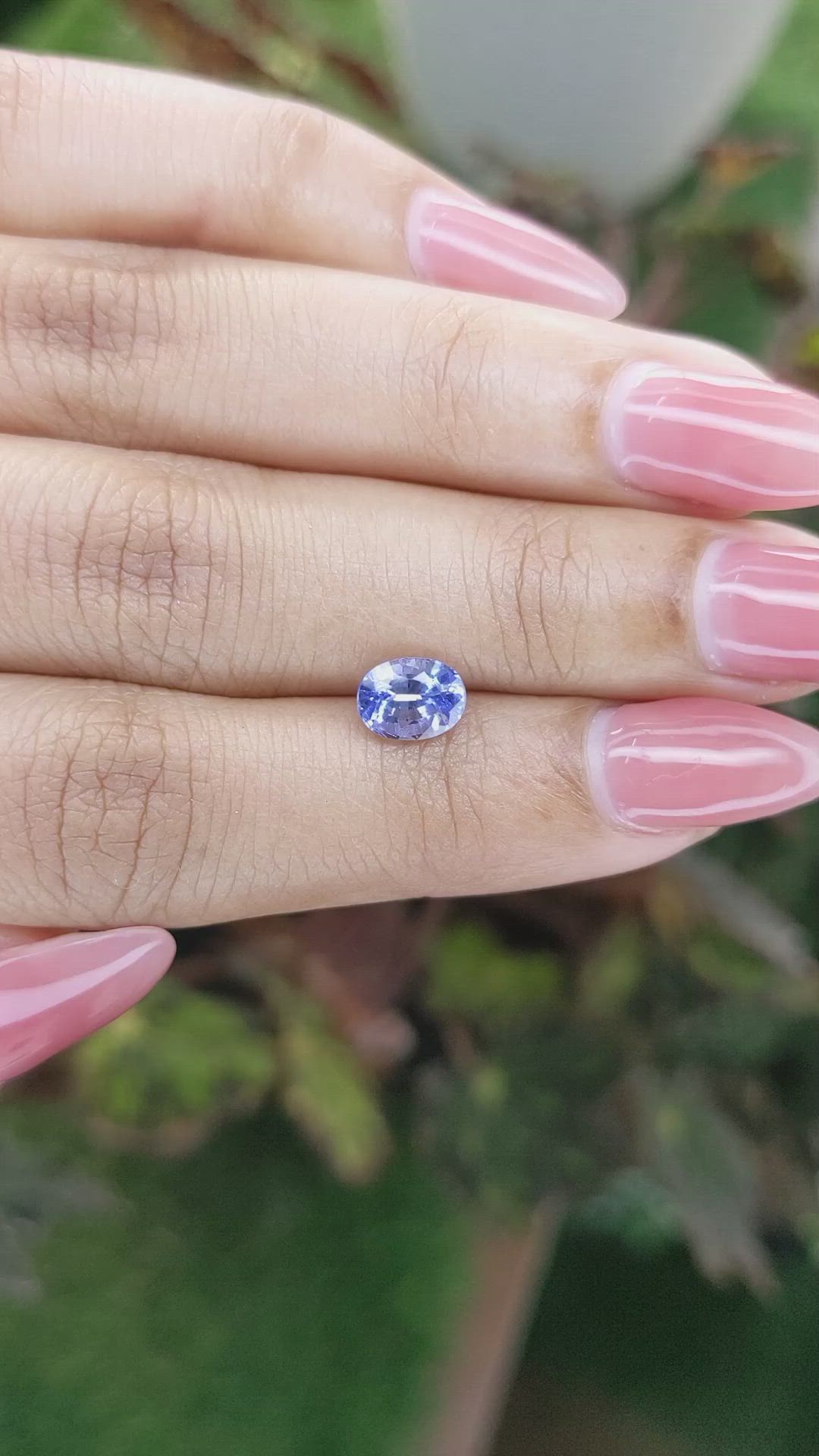 1.45 Ct. Blue Sapphire from Ceylon (Sri Lanka) Size Video