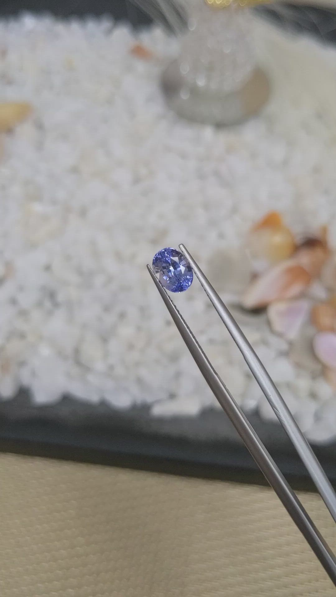 1.45 Ct. Blue Sapphire from Ceylon (Sri Lanka) Size Video