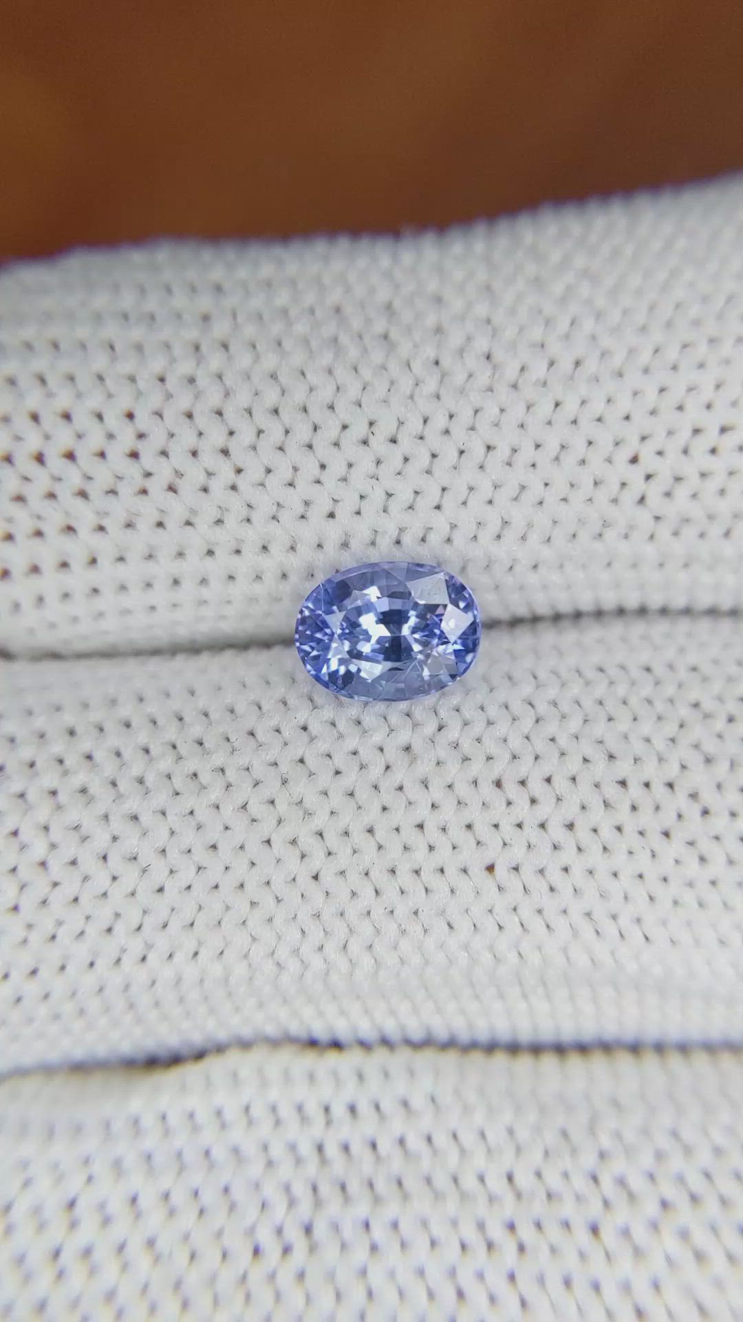 1.45 Ct. Blue Sapphire from Ceylon (Sri Lanka) Size Video