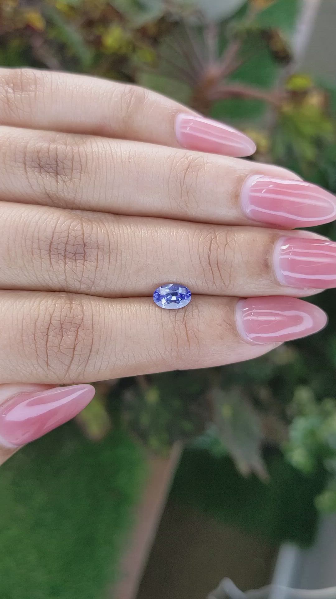 0.87 Ct. Blue Sapphire from Ceylon (Sri Lanka) Size Video