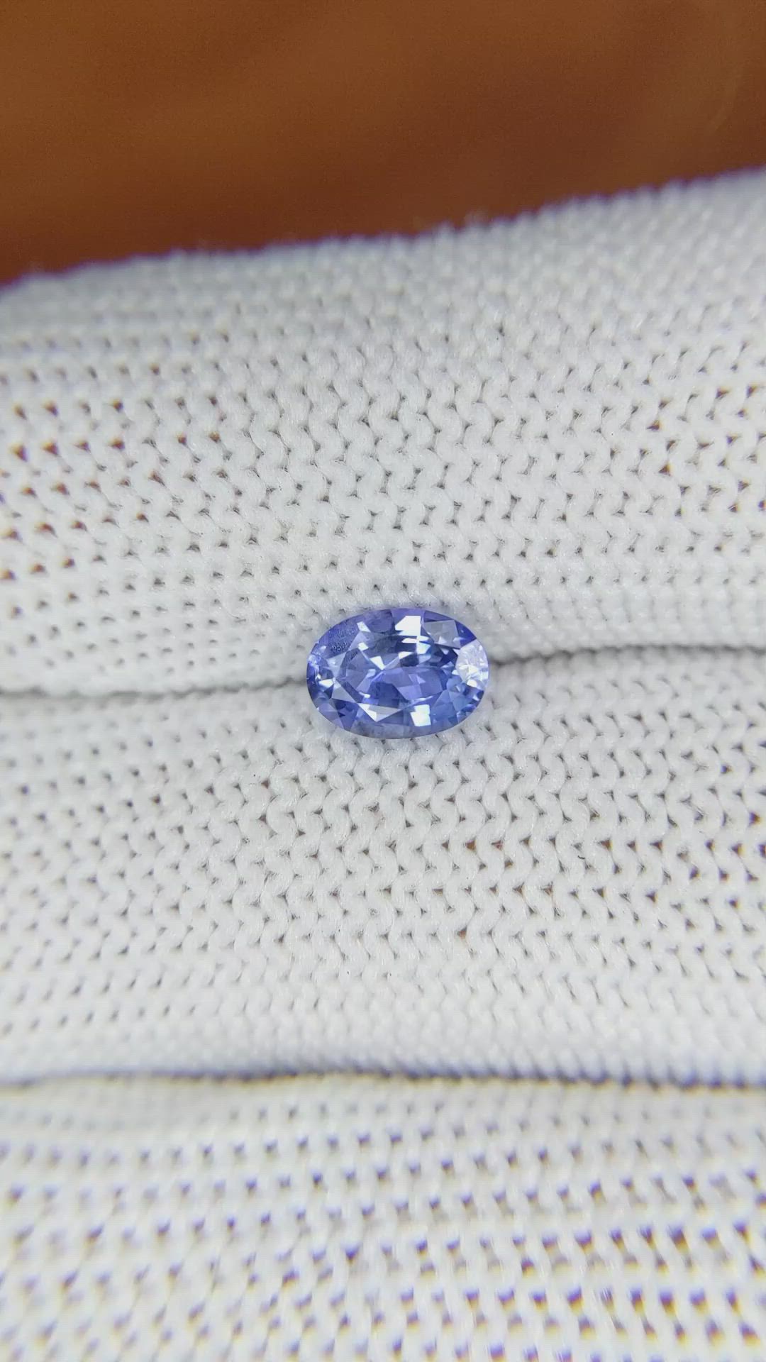 0.94 Ct. Blue Sapphire from Ceylon (Sri Lanka) Size Video
