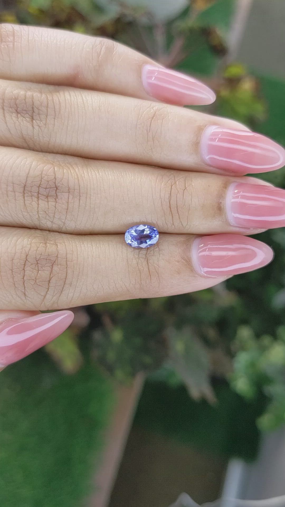 0.94 Ct. Blue Sapphire from Ceylon (Sri Lanka) Size Video