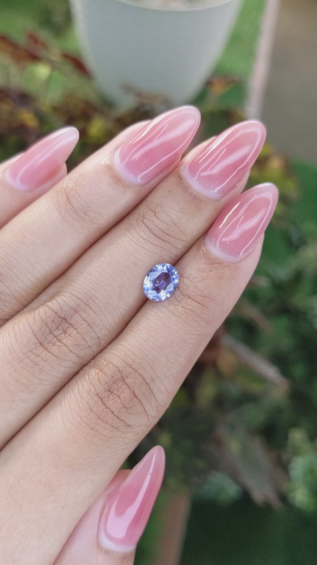 1.15 Ct. Blue Sapphire from Ceylon (Sri Lanka) Size Video