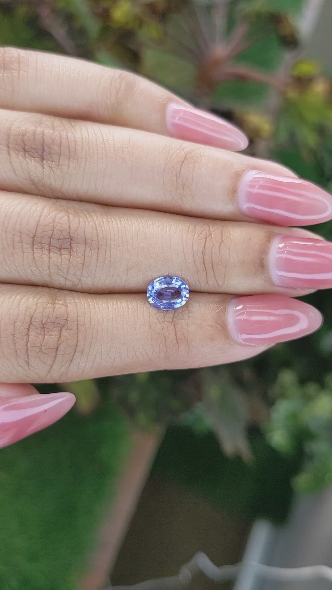 1.15 Ct. Blue Sapphire from Ceylon (Sri Lanka) Size Video