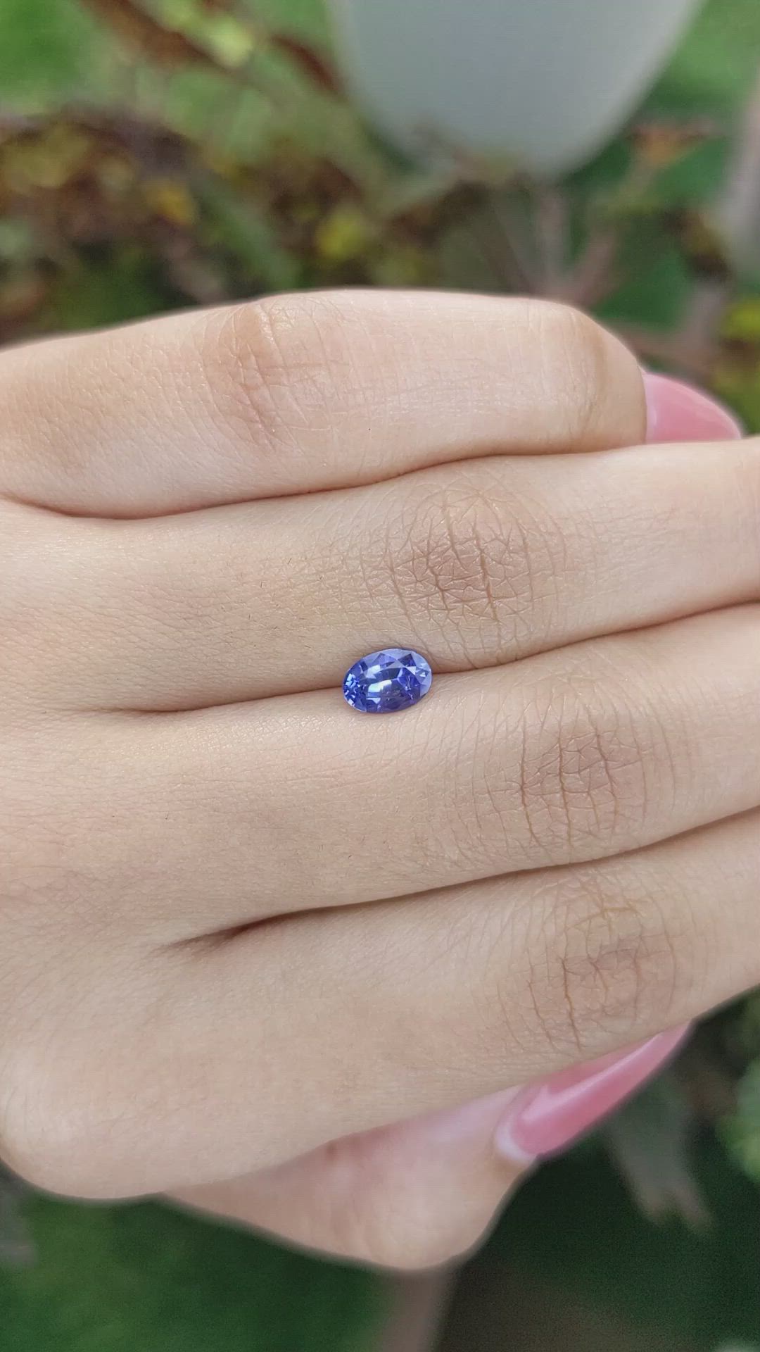 0.79 Ct. Blue Sapphire from Ceylon (Sri Lanka) Size Video