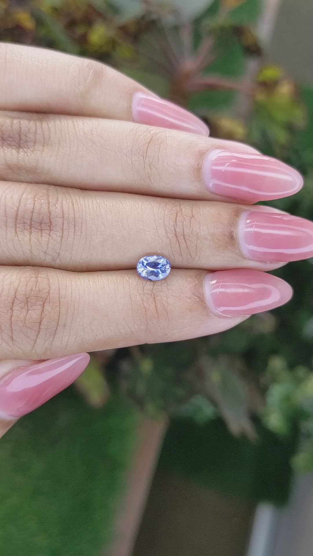 0.82 Ct. Blue Sapphire from Ceylon (Sri Lanka) Size Video