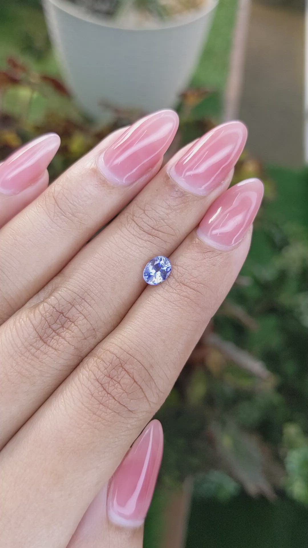 0.82 Ct. Blue Sapphire from Ceylon (Sri Lanka) Size Video