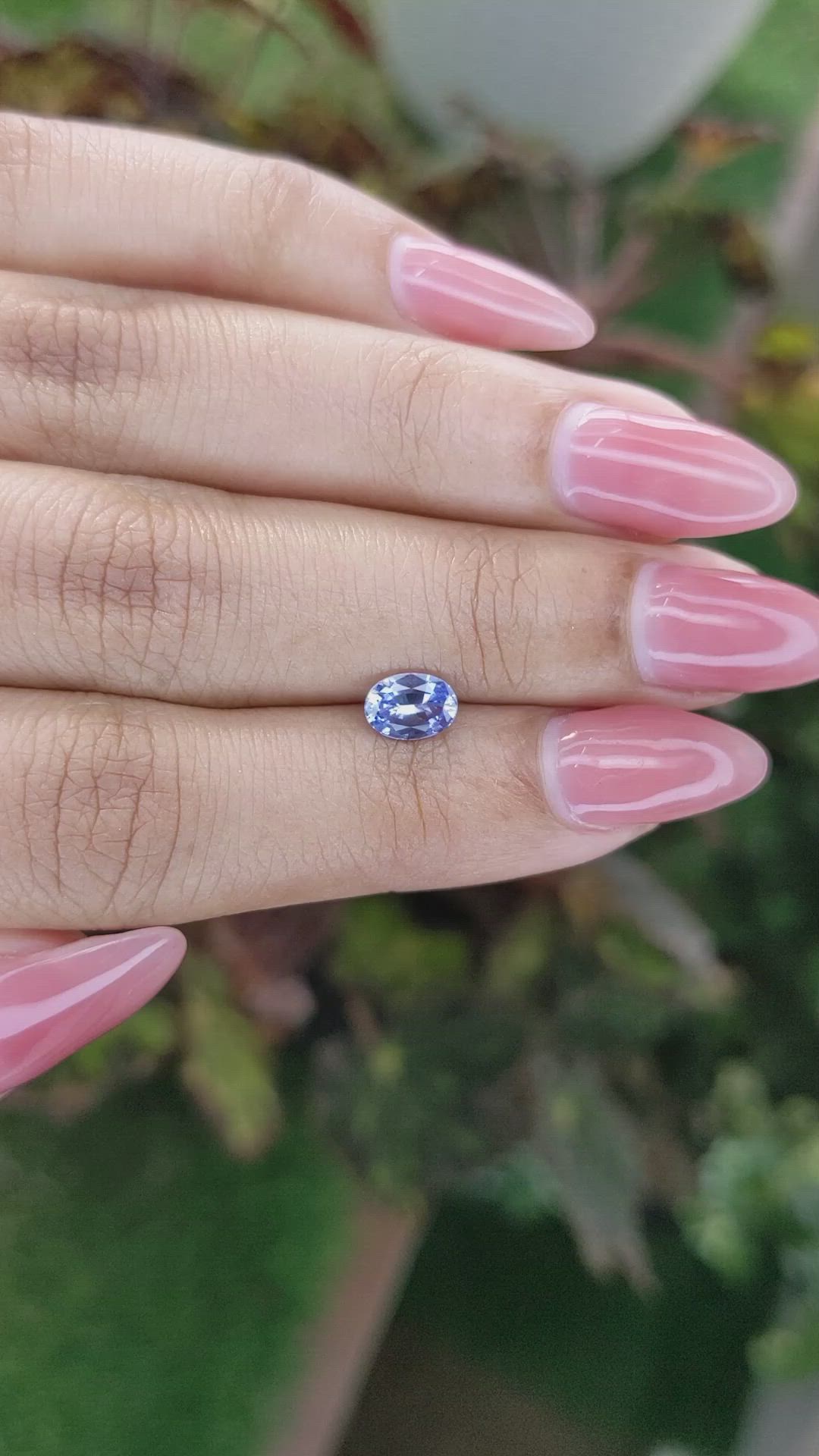 0.88 Ct. Blue Sapphire from Ceylon (Sri Lanka) Size Video