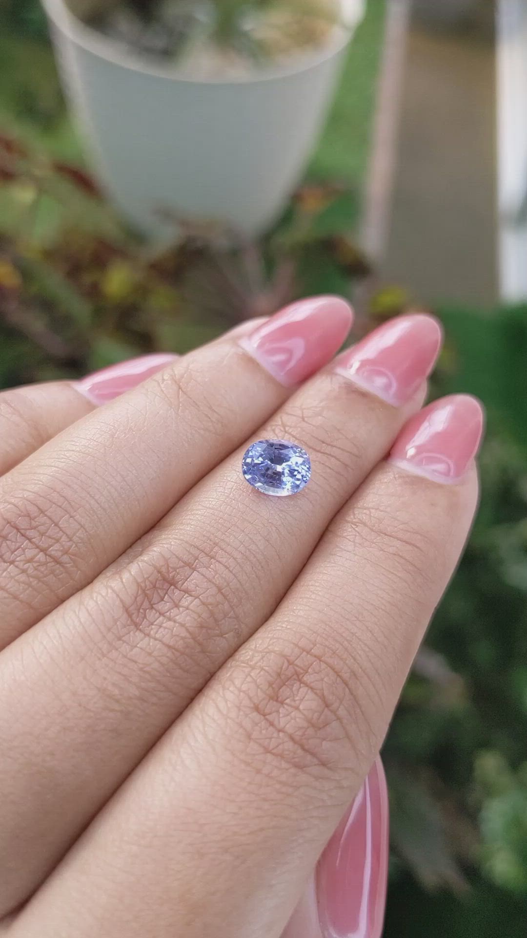 1.43 Ct. Blue Sapphire from Ceylon (Sri Lanka) Size Video