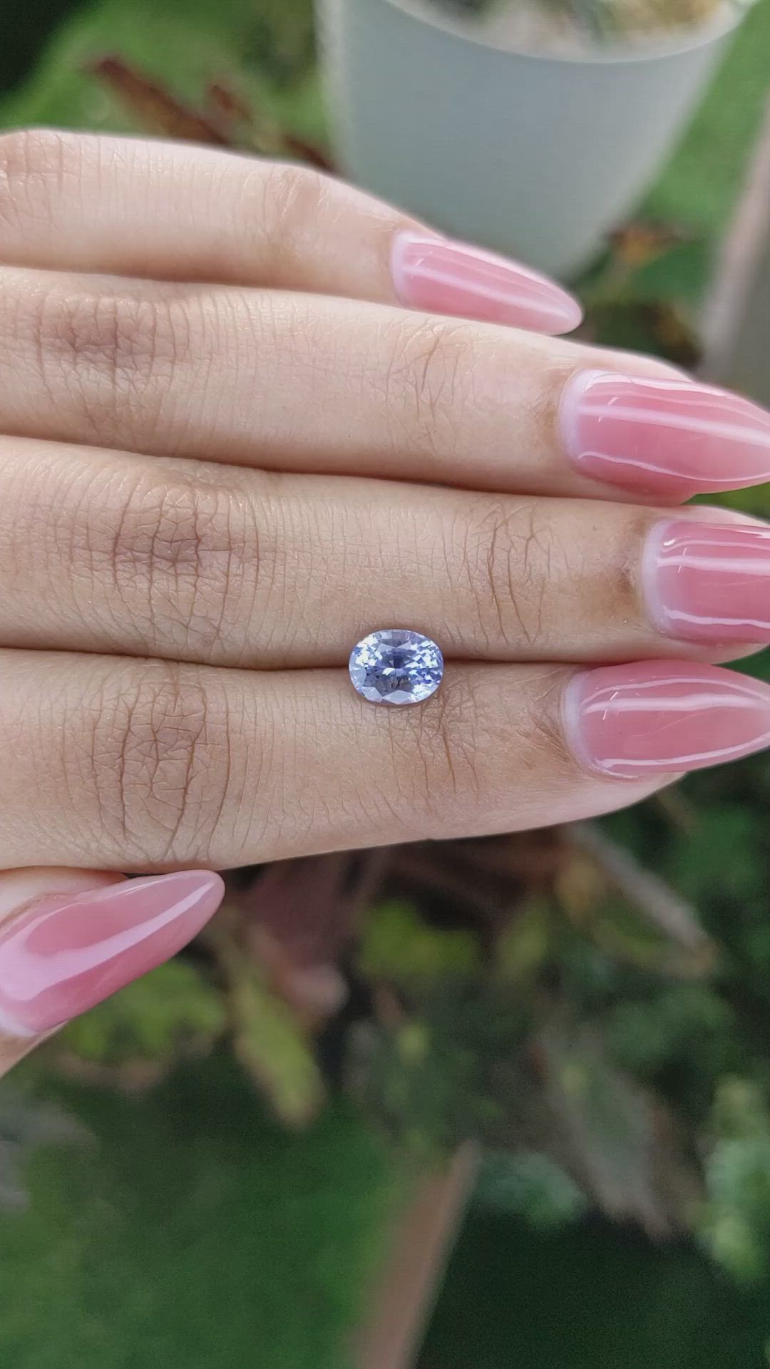 1.43 Ct. Blue Sapphire from Ceylon (Sri Lanka) Size Video