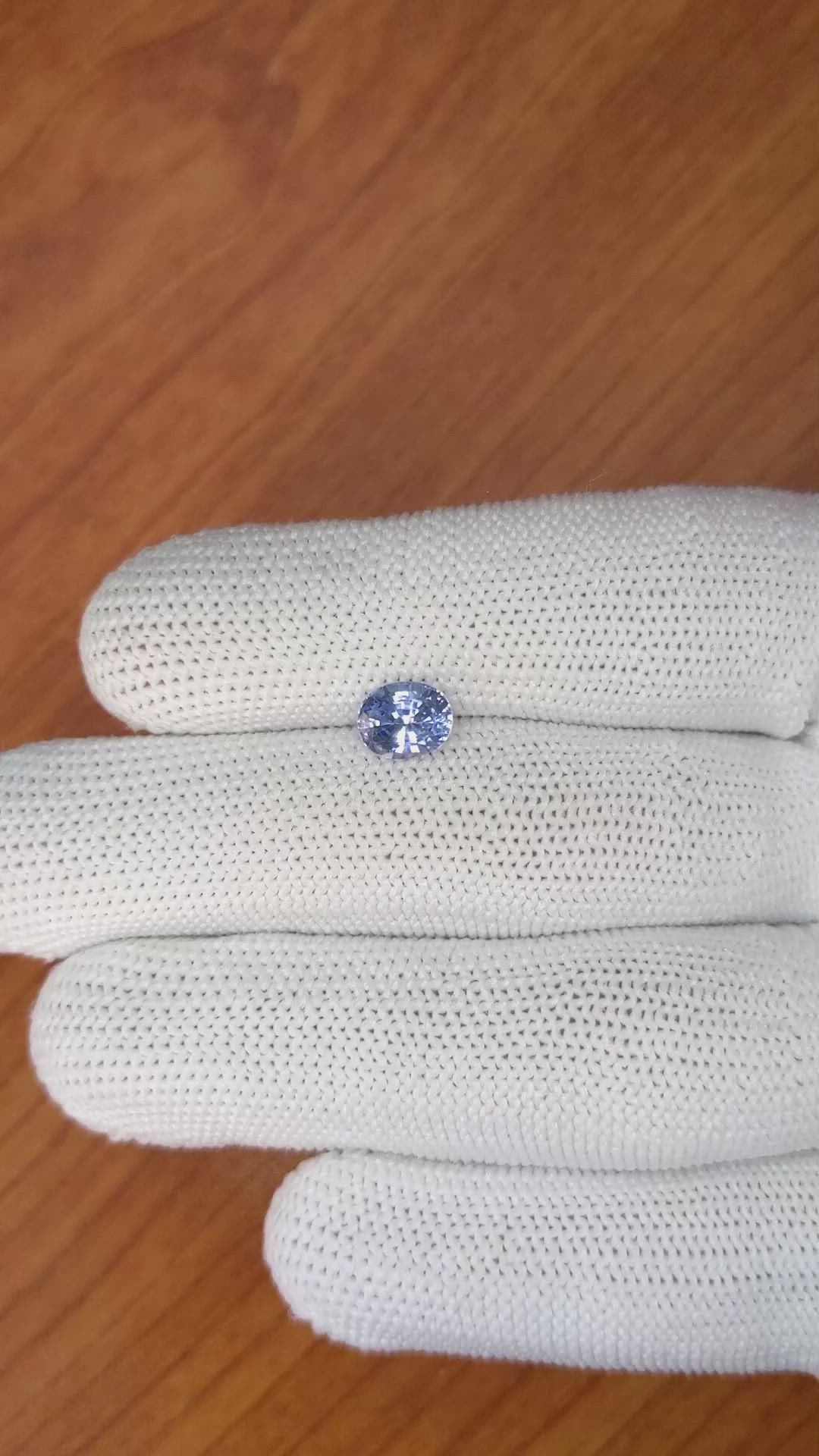 1.43 Ct. Blue Sapphire from Ceylon (Sri Lanka) Size Video