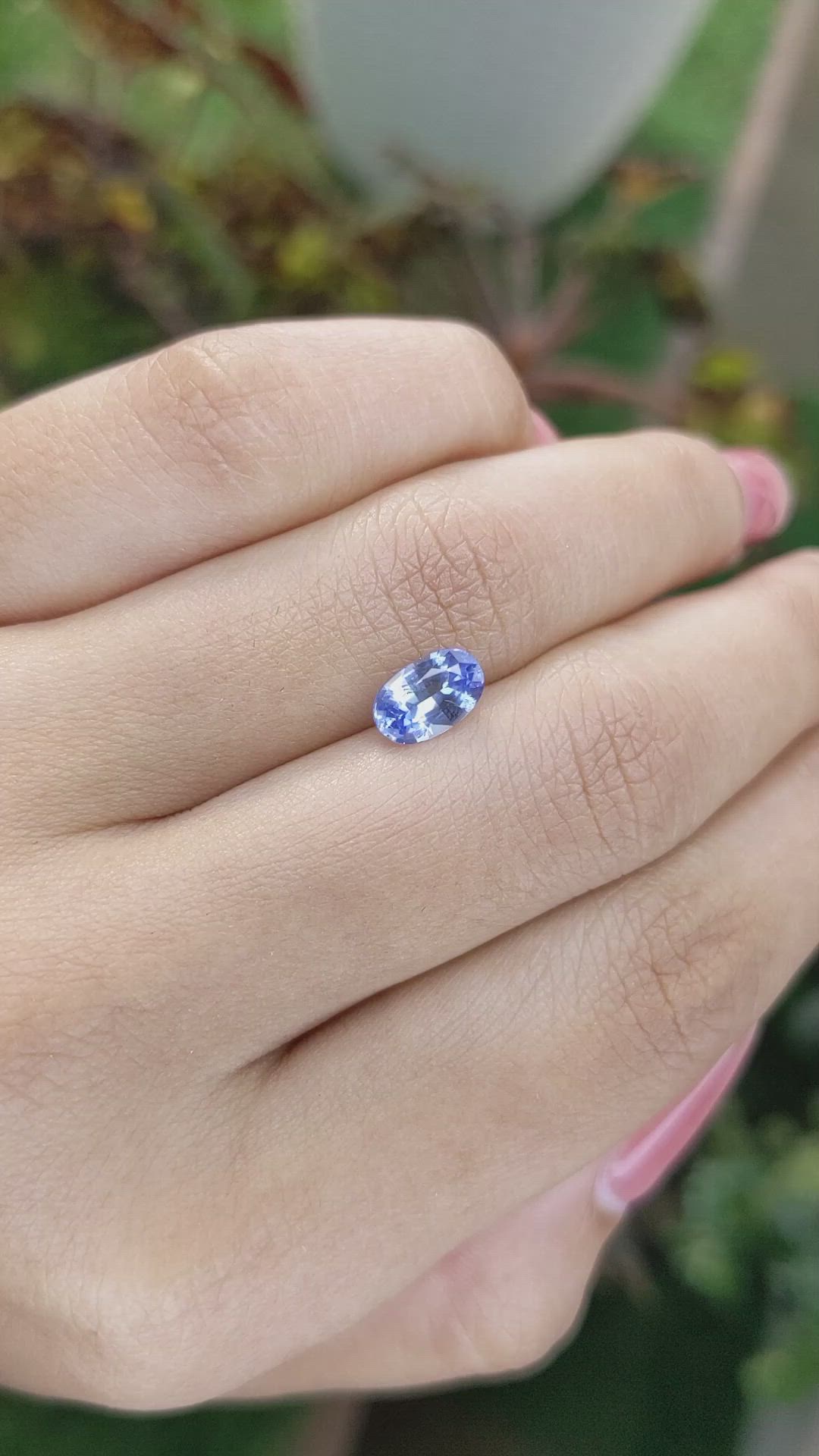 1.28 Ct. Blue Sapphire from Ceylon (Sri Lanka) Size Video